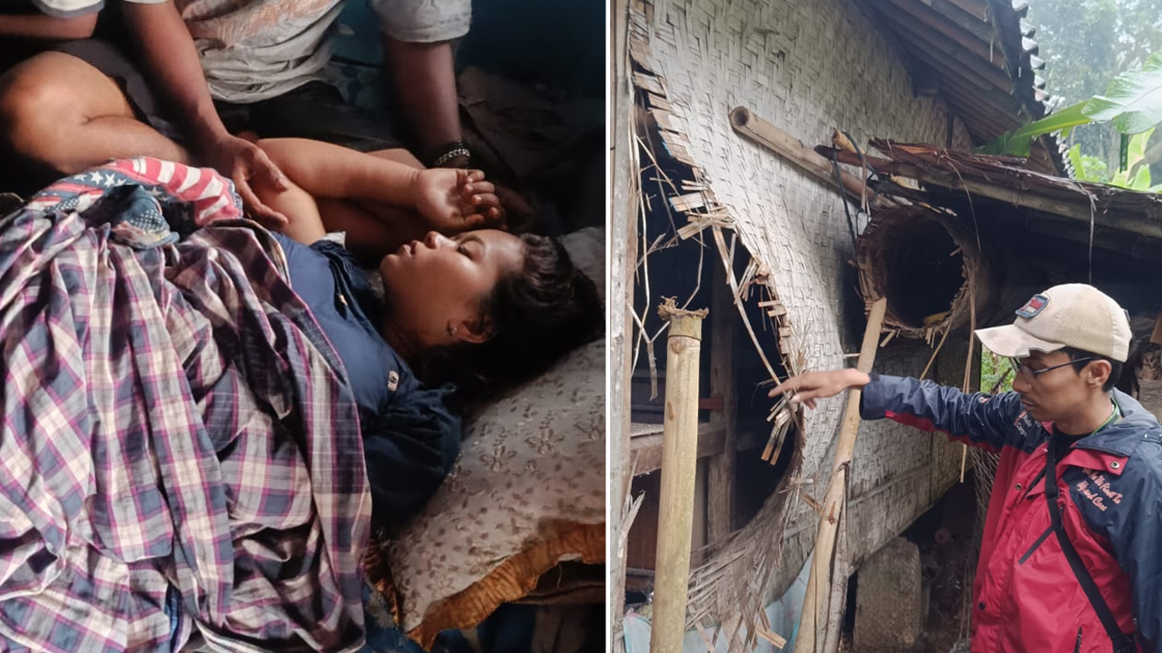 Innalillahi! Rumah Warga Sukaraja Disambar Petir, Satu Orang Jadi Korban