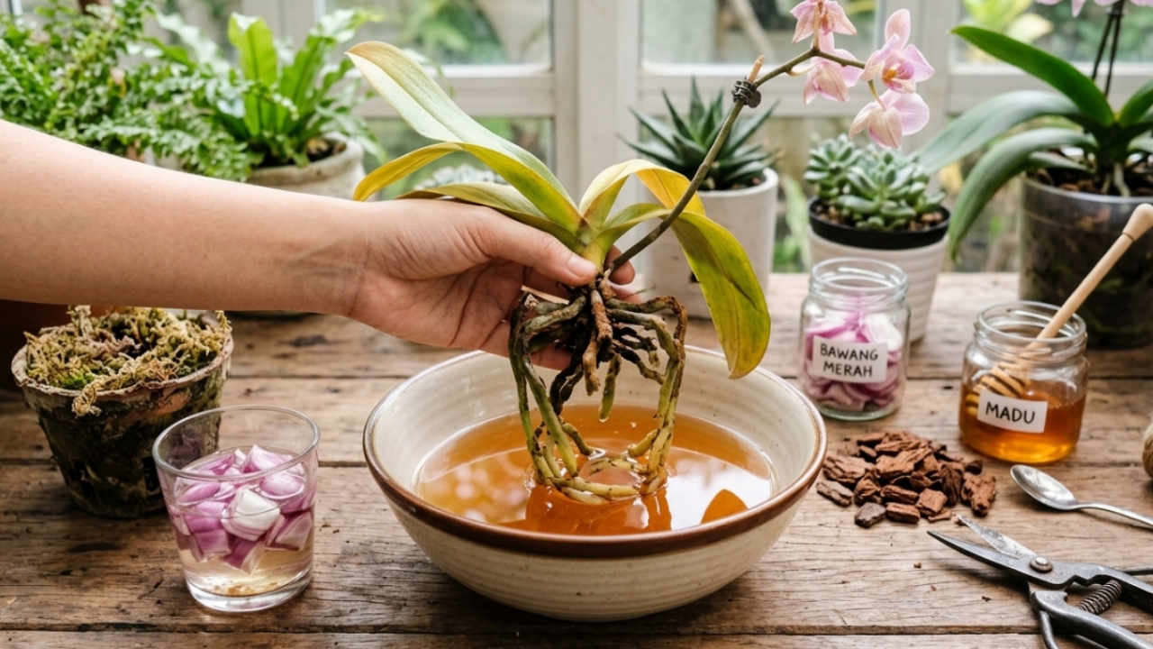 Jangan Dibuang Dulu! Begini Cara Menghidupkan Lagi Tanaman Hias Anggrek Yang Busuk Akar 