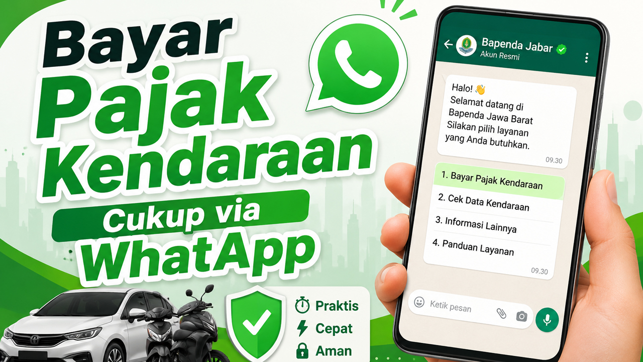 Pajak Kendaraan Bisa Dibayar Lewat WhatsApp, Begini Cara Mudah dan Praktisnya