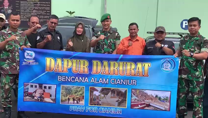 Dede Muharam, ACB Group Cacing dan UMKM Hiputra Bantu Korban Gempa Cianjur