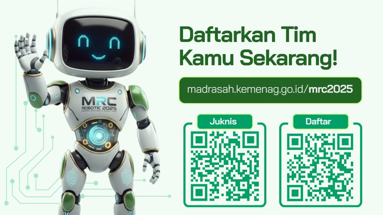 Jadwal Lengkap Kompetisi Robotik Madrasah 2025, Ini LINK Pendaftaran MRC Online