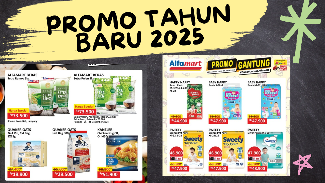 Promo Alfamart Produk Sembako dan Kebutuban Bayi Spesial Jelang Tahun Baru 2025