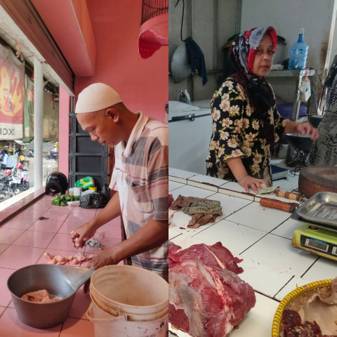 Baru Awal Ramadhan Harga Daging Ayam dan Sapi di Kabupaten Ciamis Mulai Naik