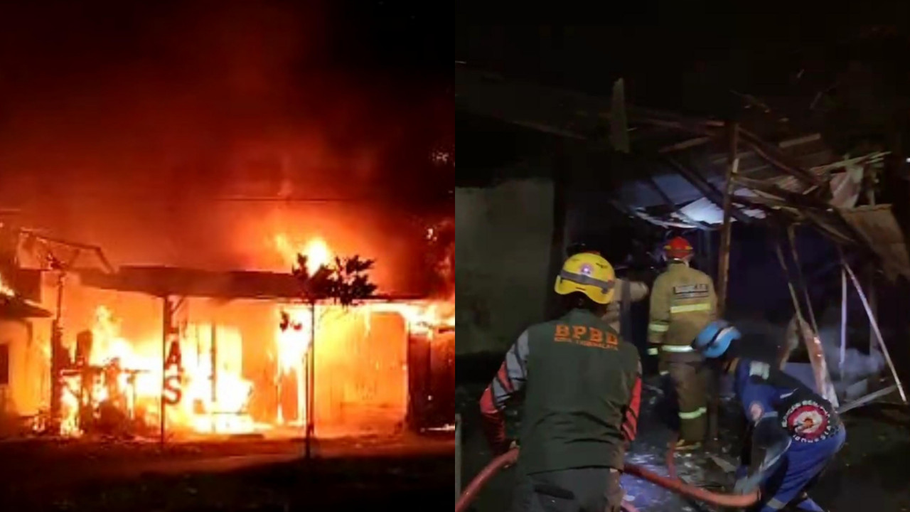 Korsleting Listrik Picu Kebakaran Bengkel Las di Tamansari Kota Tasikmalaya