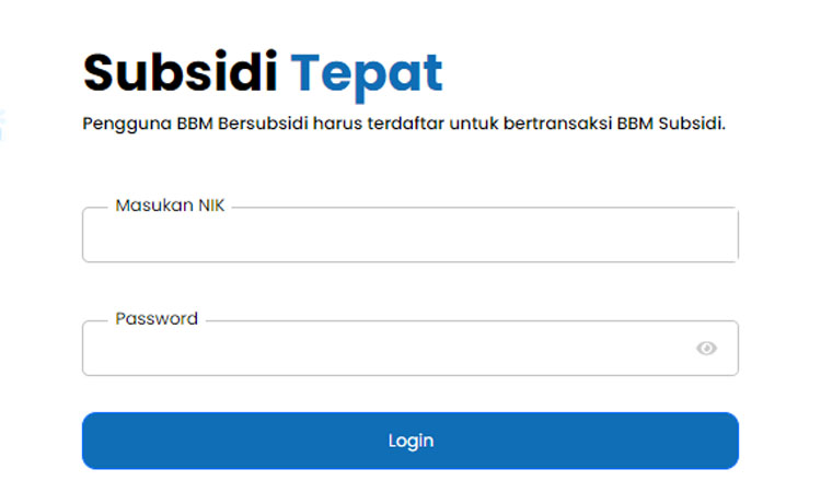 Link Pendaftaran BBM Subsidi Tanpa Aplikasi, Silakan Klik di Sini