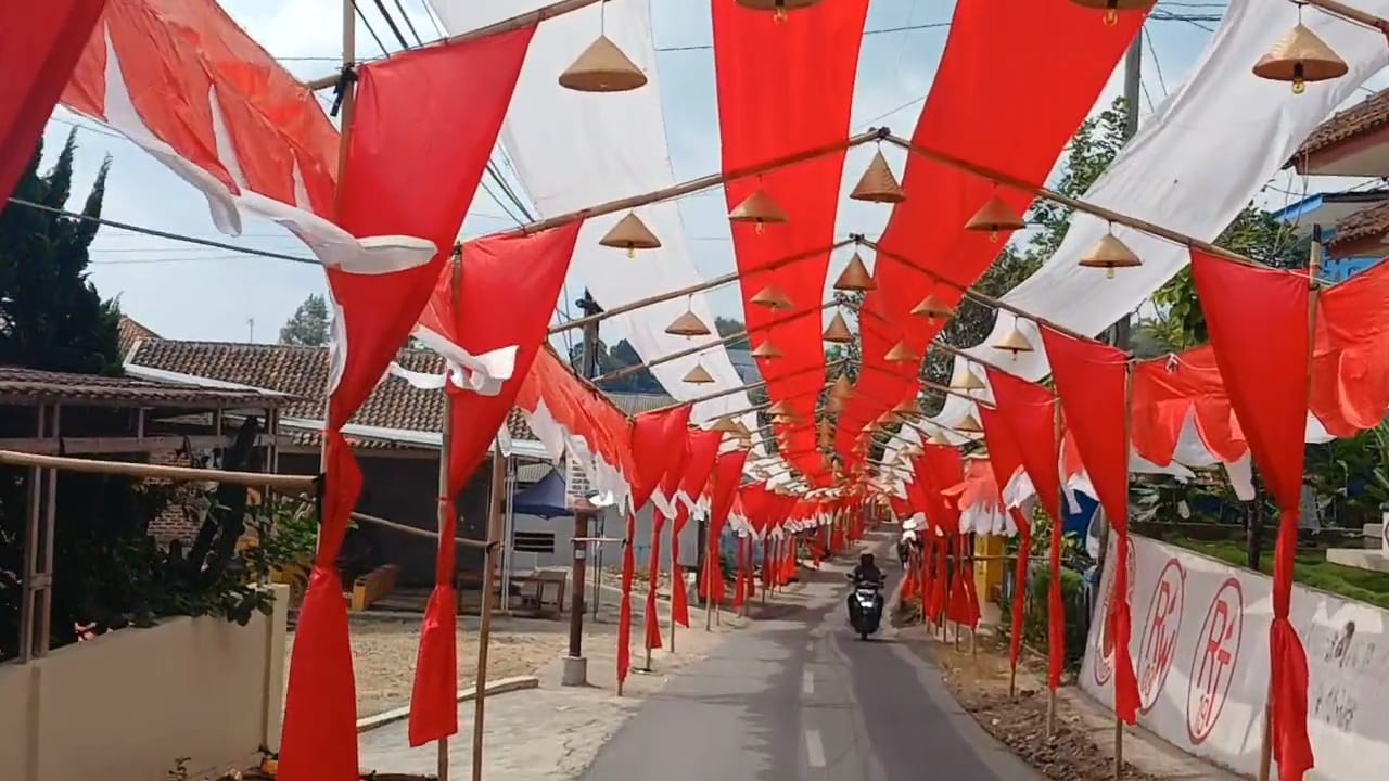 Lorong Merah Putih di Kampung Cibahong Kabupaten Tasikmalaya, Persembahan Warga untuk Indonesia