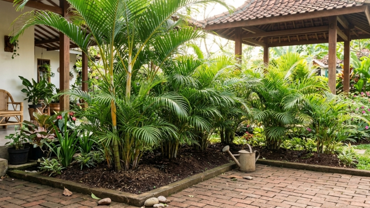 Supaya Tanaman Palem Kuning Tidak Cepat Menguning, Perhatikan Beberapa Hal Ini