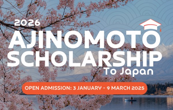 Mau Kuliah di Luar Negeri Gratis? Cek Beasiswa Ajinomoto 2026 ke Jepang Pendaftaran 3 Januari Sampai 9 Maret