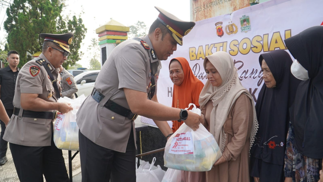 Di Tengah Pusara Pahlawan, Polres Tasikmalaya Tebar Kepedulian di Hari Bhayangkara ke-79