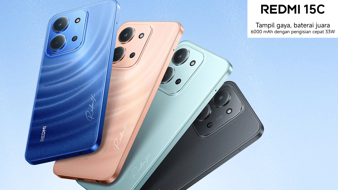 Redmi 15C: HP Sejutaan dengan Baterai Jumbo dan Layar Besar Hadir di Indonesia
