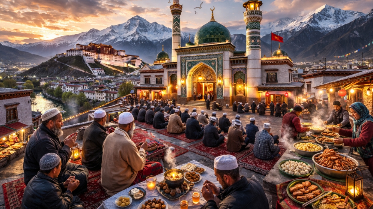Ramadhan di Atap Dunia: Jejak Islam, Harmoni, dan Masjid Tertua di Lhasa yang Sarat Sejarah