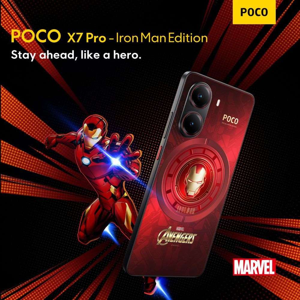 POCO X7 Pro Iron Man Edition, Smartphone Canggih dengan Sentuhan Ikonik Sang Pahlawan Marvel