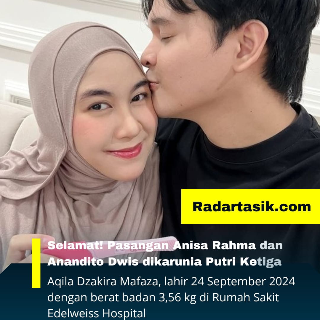 Anisa Rahma Membagikan Momen Bahagia Atas Kelahiran Buah Hati Ketiganya, yang Diberi Nama Aqila Dzakira Mafaza