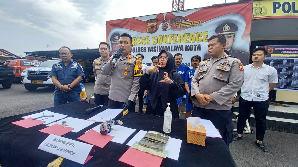 Polsek Indihiang Tasik Ungkap Kasus Pencurian Motor, Pelaku Komplotan Lintas Daerah, Barang Bukti 26 Unit