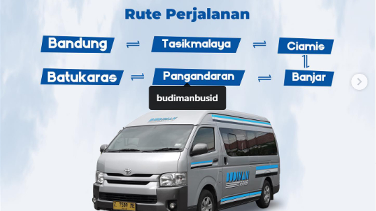 Budiman Trans Akan Buka Rute Baru Travel Bandung - Batukaras, Cek Tarif Promo Januari 2025