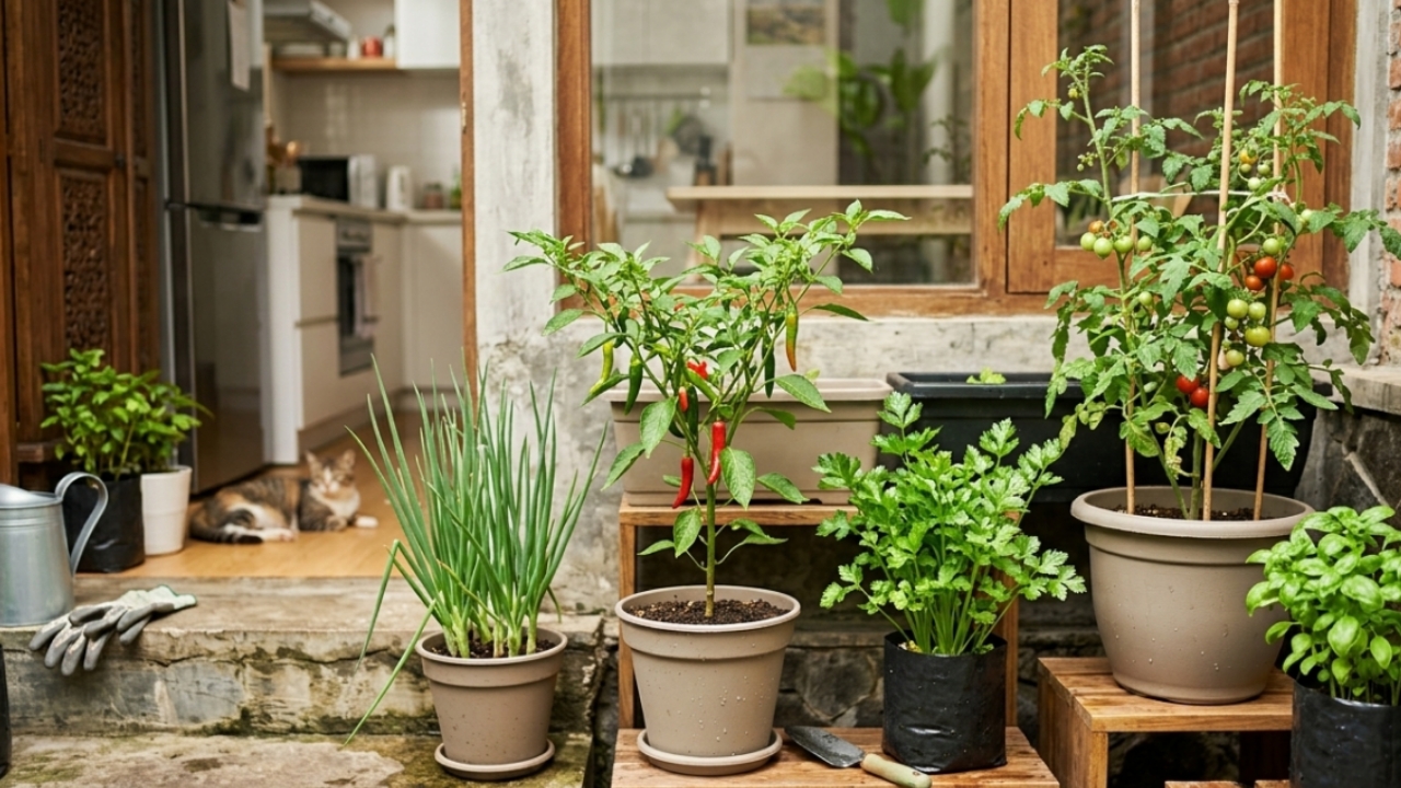 5 Tanaman Dapur Ini Mudah Ditanam di Rumah, Cocok untuk Lahan Sempit dan Pemula