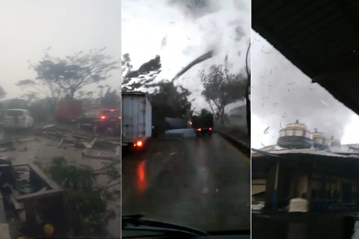 Mengerikan Angin Puting Beliung Sempat Lumpuhkan Jalan Bandung-Garut