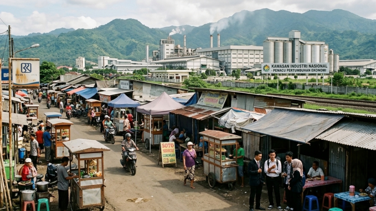 Ekonomi Jalanan vs Industri: Mengapa UMKM Ramai Tapi Indonesia Belum Benar-Benar Tumbuh?