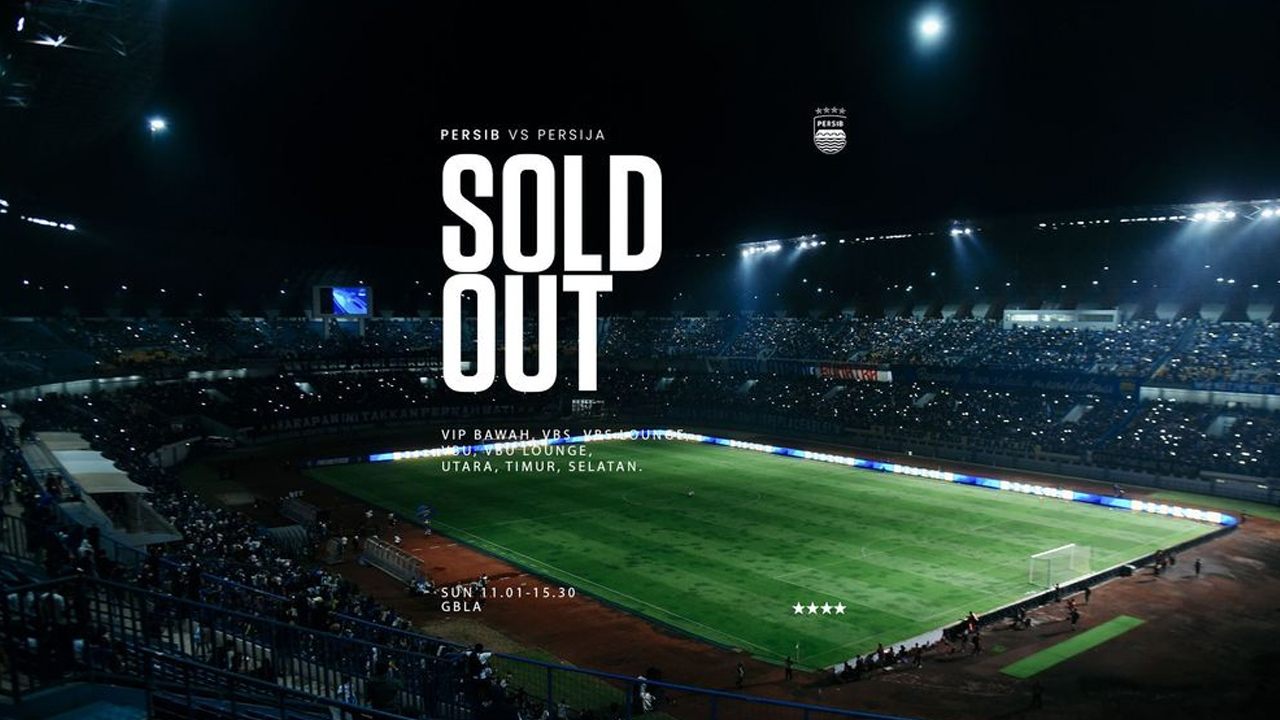 Tiket Persib vs Persija Habis Terjual Seminggu Sebelum Laga di GBLA, Ini Altrenatif Nonton