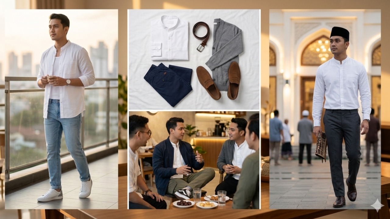 Inspirasi Outfit Pria di Bulan Ramadhan: Tetap Stylish, Nyaman, dan Sopan untuk Semua Aktivitas