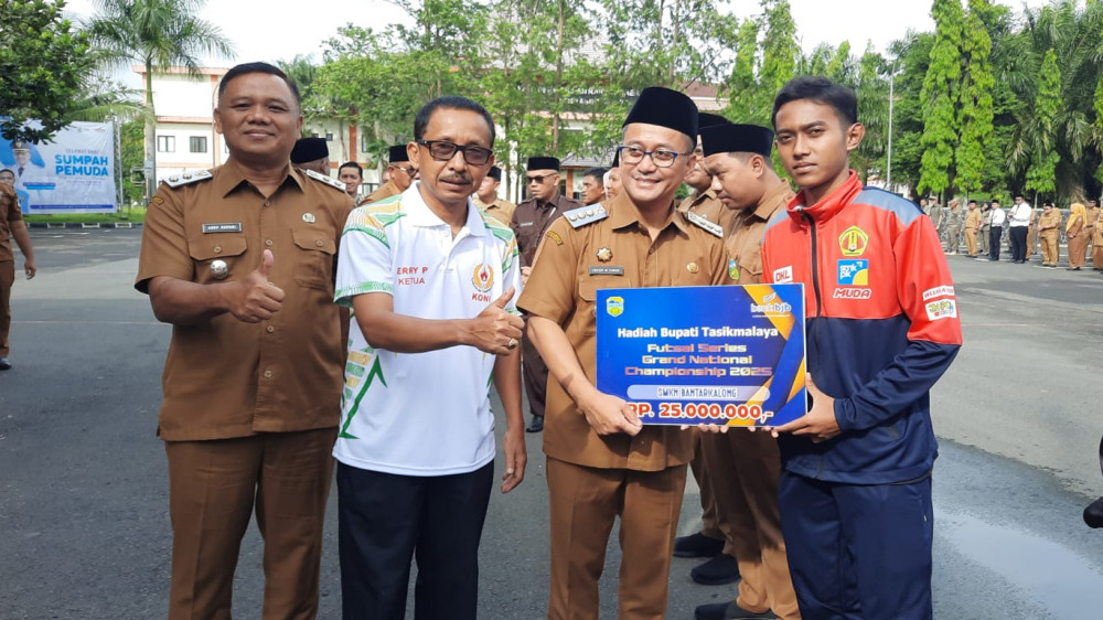 Tim Futsal SMKN Bantarkalong Tasikmalaya Juara Nasional, Dapat Bonus Rp25 Juta dari Pemkab