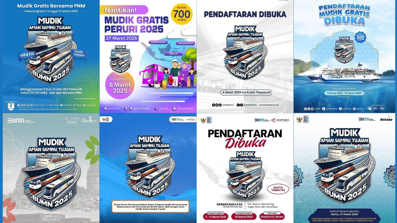 22 Link Pendaftaran Mudik Gratis 2025, Lengkap dengan Daerah Tujuan