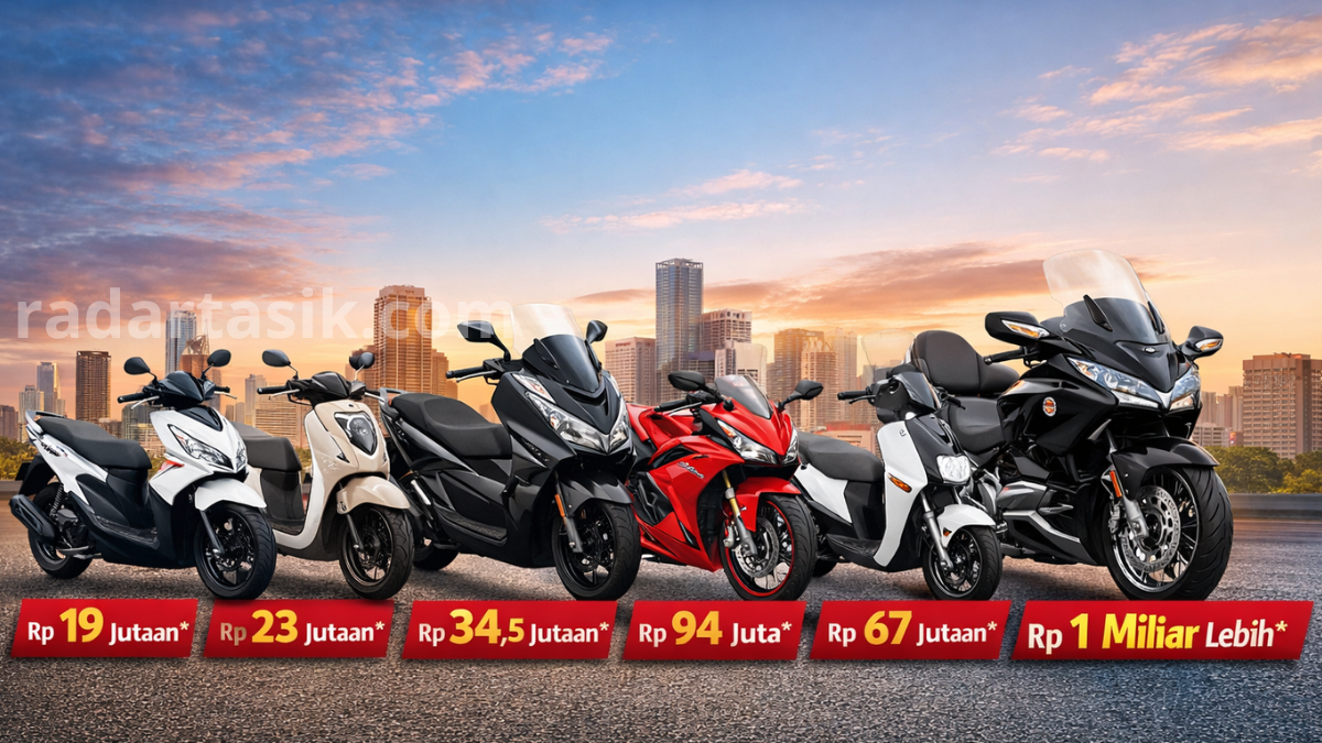 Lengkap dan Terbaru! Daftar Harga Motor Baru Honda Januari 2026, dari BeAT hingga Motor Honda Miliaran