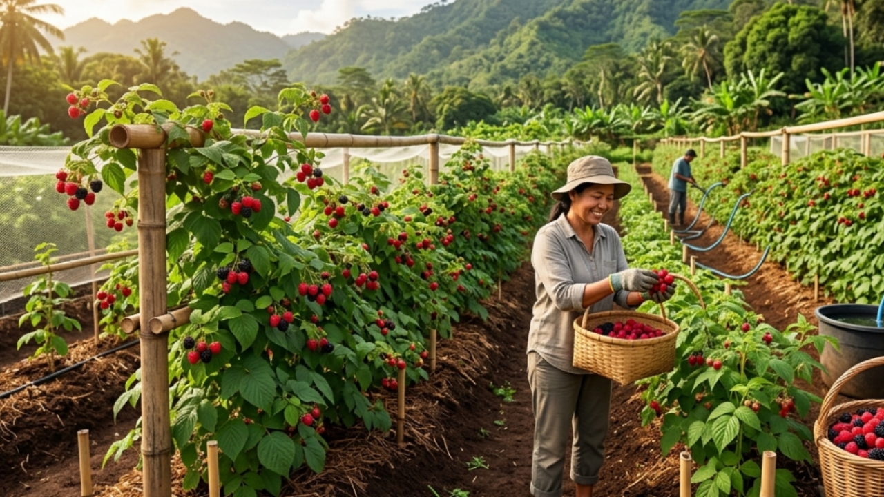 7 Cara Praktis Menanam Buah Raspberry di Iklim Tropis agar Cepat Berbuah dan Panen Maksimal