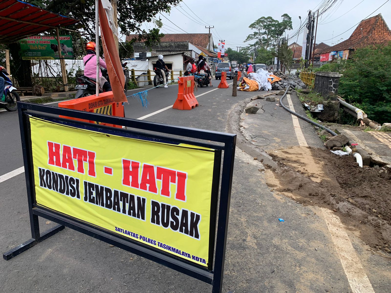 Pemkot Tasikmalaya Perbaiki Jembatan Ciloseh Jagal Langkah Antisipasi Darurat