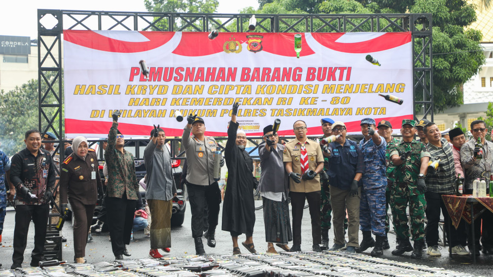 Miras, Knalpot Bising, dan Narkotika Jadi Sorotan Menjelang HUT RI ke-80 di Tasikmalaya