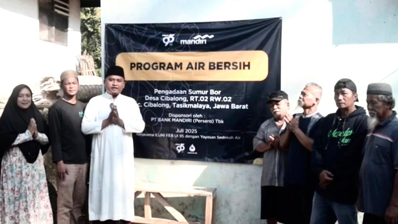 Bank Mandiri Perkuat Komitmen ESG melalui Kolaborasi Program Air Bersih di Cibalong, Tasikmalaya