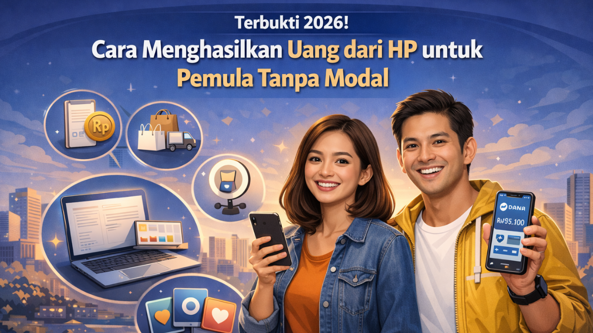 Terbukti 2026! Cara Menghasilkan Uang dari HP untuk Pemula Tanpa Modal yang Realistis dan Aman