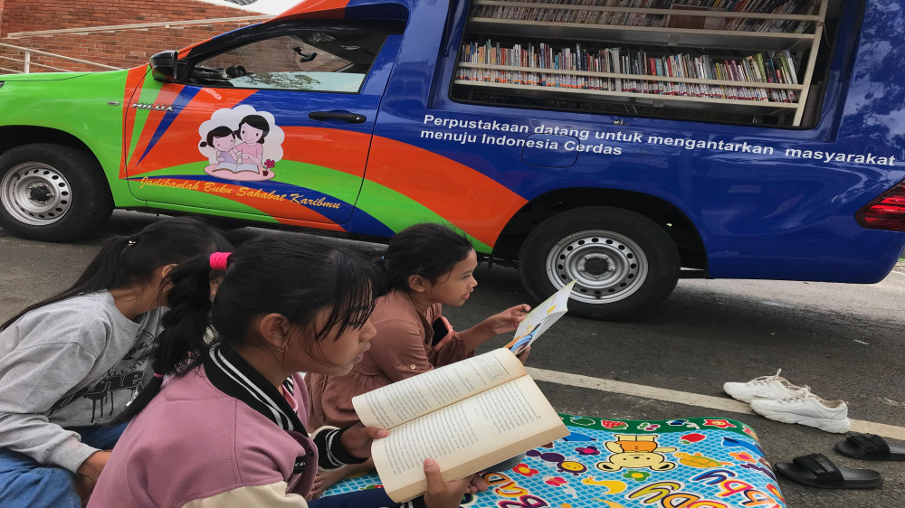 Tiga Jam Sehari Dipajang, Perpustakaan Keliling Kota Tasikmalaya Kurang Diminati