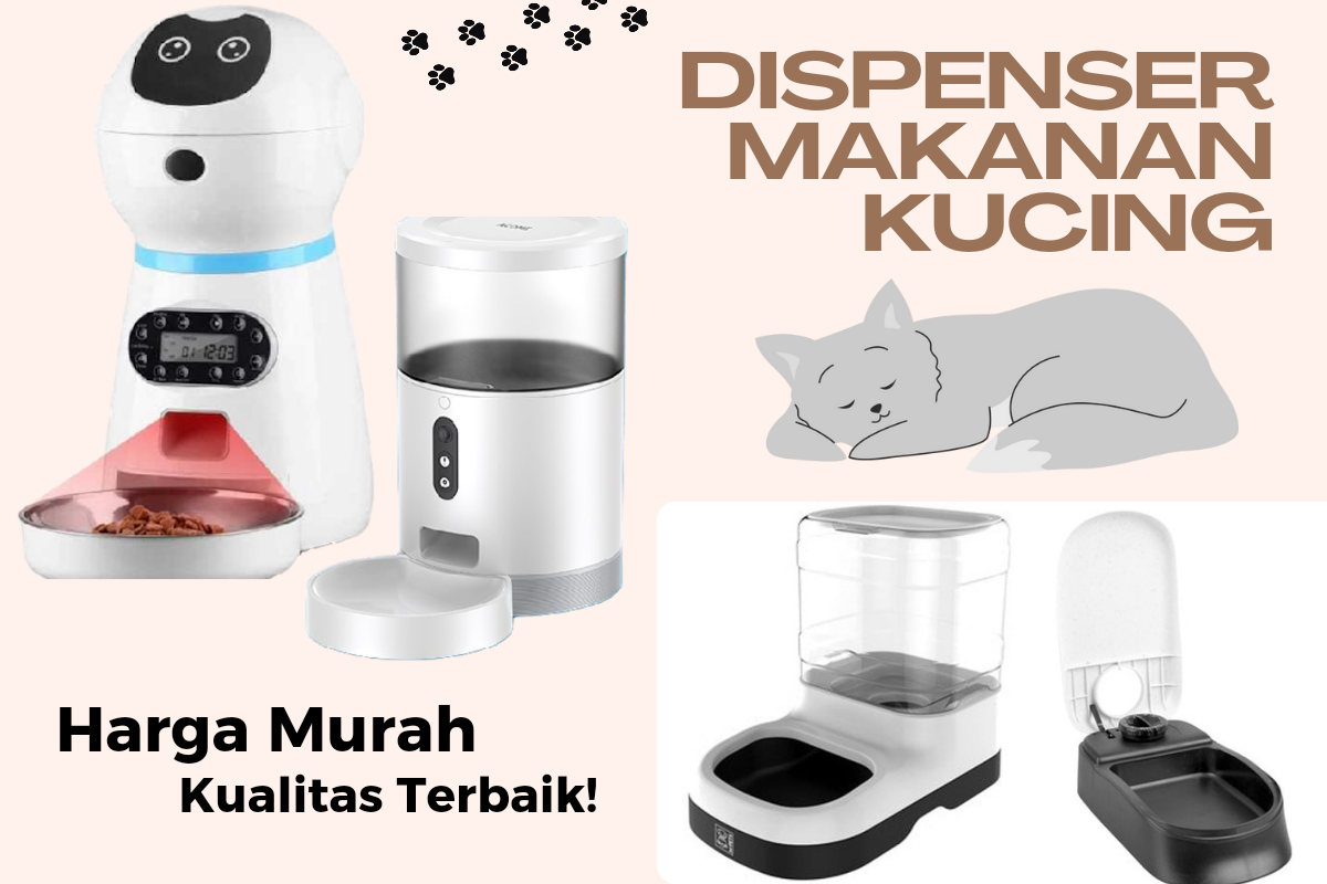 4 Produk Dispenser Makanan Kucing Otomatis, Harga Murah dan Kualitas Terjamin