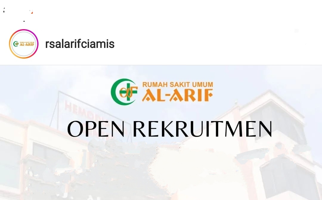 RSU Al Arif Buka Lowongan Kerja Terbaru untuk Posisi Dokter Umum dan Perawat, Ini Kualifikasinya