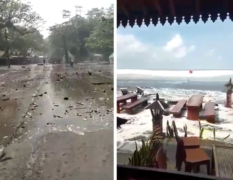 UPDATE: Gelombang Pasang Sapu Batu Hiu, Pangandaran