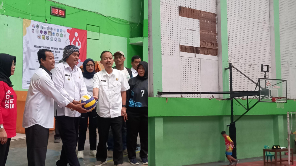 Sambil Buka Pekan Olahraga Guru PLB, Wakil Wali Kota Tasikmalaya Soroti Kondisi GOR Sukapura