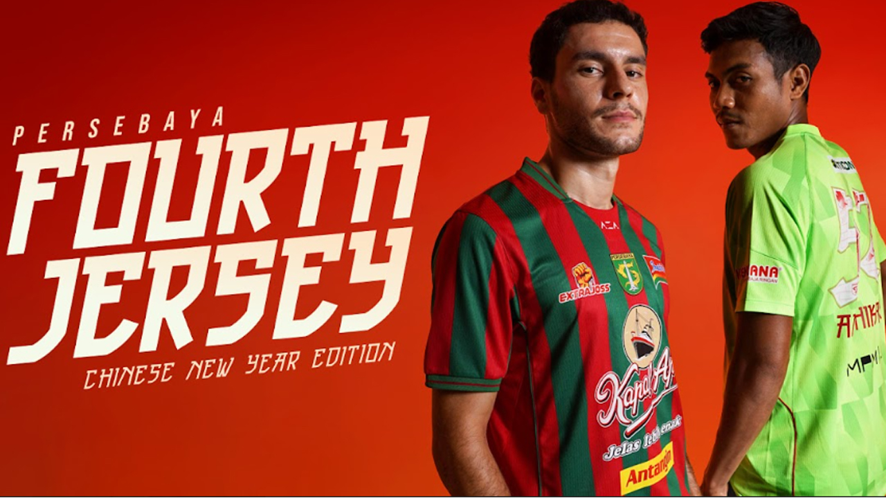 Persebaya Resmi Punya Jersey Keempat, Bertema Imlek Siap Dipakai Tanding di Super League
