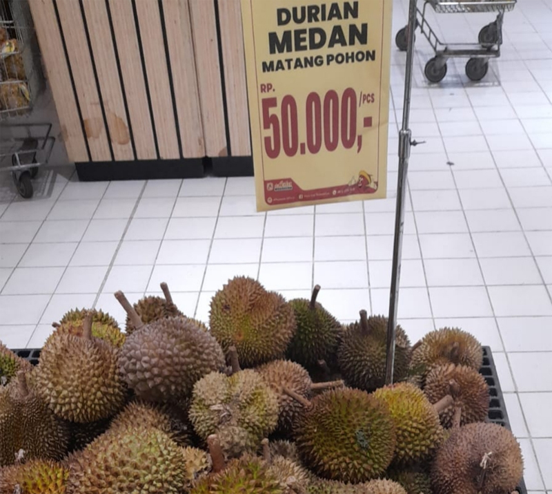 Diskon Gede-Gedean Durian Sibolang Medan, Buruan ke Plaza Asia