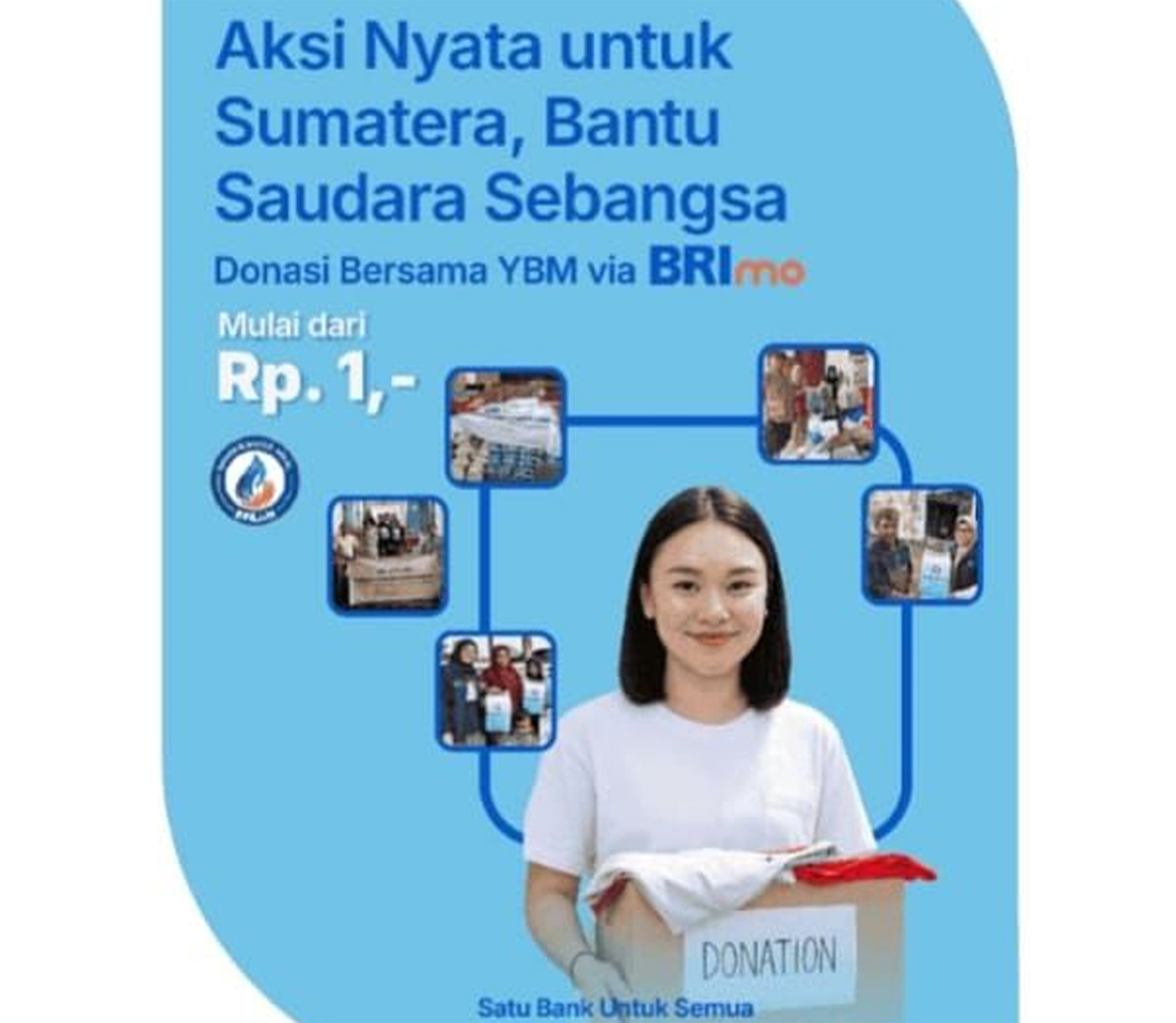 Donasi untuk Korban Bencana Sumatera Kini Bisa Lewat Aplikasi BRImo