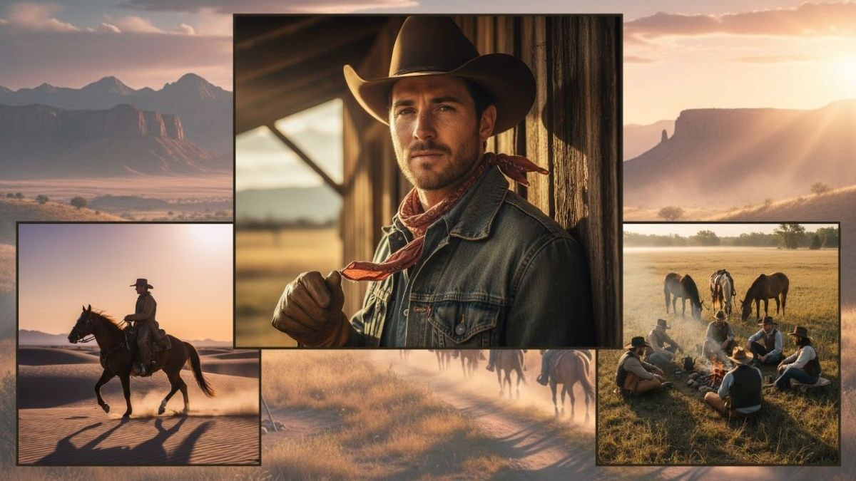 Seni Realistis Koboi Texas dengan Prompt AI dan Gemini AI
