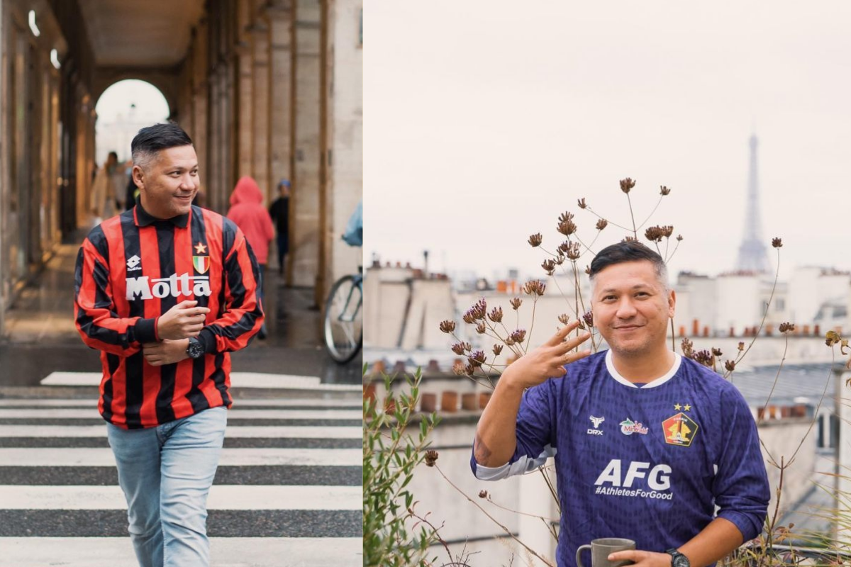 Keseruan Gading Marten Liburan di Paris dengan Jersey Persik dan AC Milan