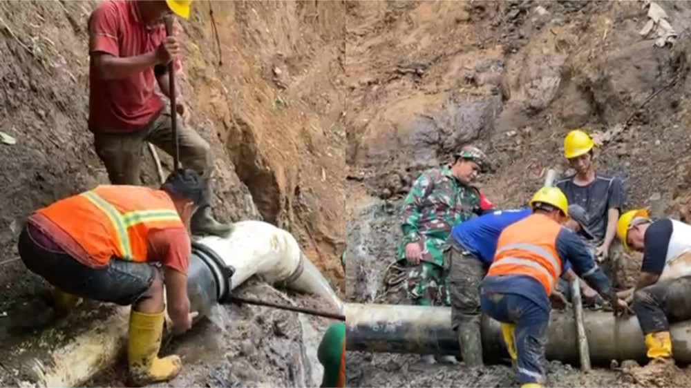 Pasokan Air Bersih di Tasikmalaya Belum Normal, Baru Satu Pipa Tirta Sukapura yang Tersambung