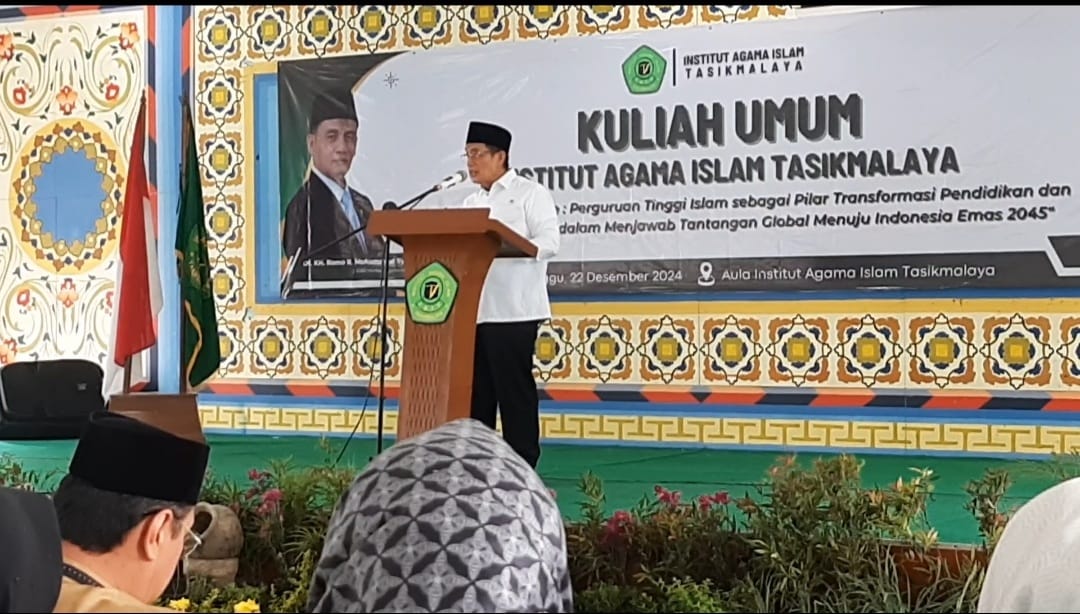 Wamenag Ajak IAI Tasikmalaya Wujudkan Pendidikan Moderat Menuju Indonesia Emas 2045