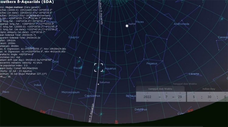 Saksikan! Hujan Meteor 29 Hingga 31 Juli 2022, Waktu Terbaik Melihatnya