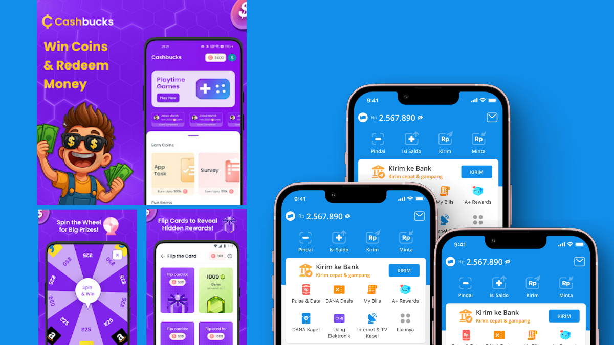 Saldo DANA Gratis Rp100 Ribu dari Aplikasi Penghasil Uang Cashbucks