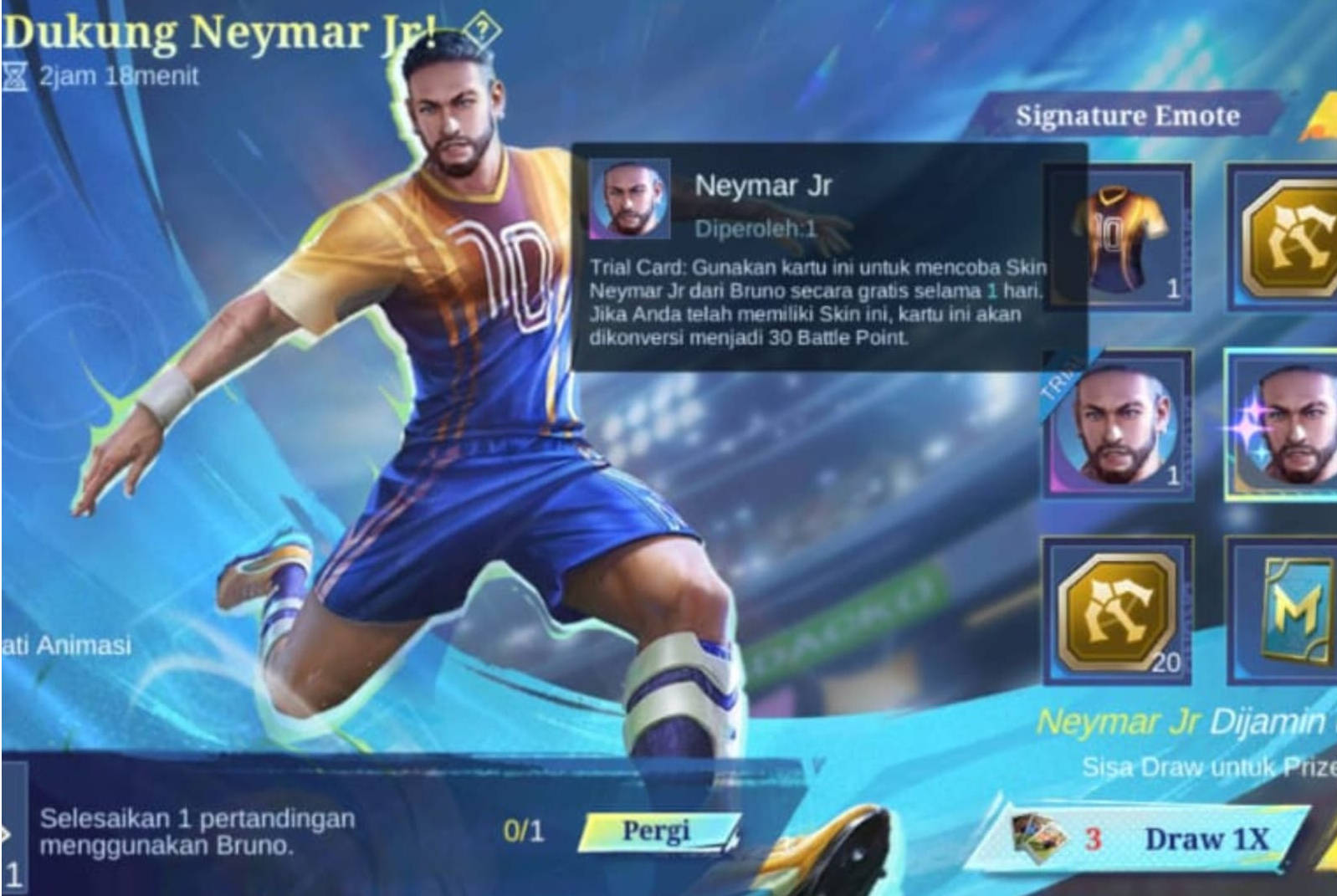 Buruan Download Mobile Legends Season 26, Sekarang Udah Ada Skin Hero Neymar Junior