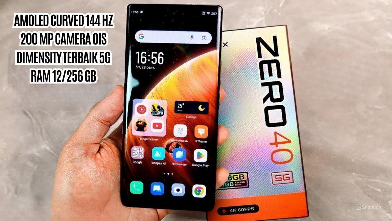 Pilihan Smartphone 2025, 108MP Kamera Infinix Zero 40 5G dan Layar AMOLED 144 Hz HP Gahar