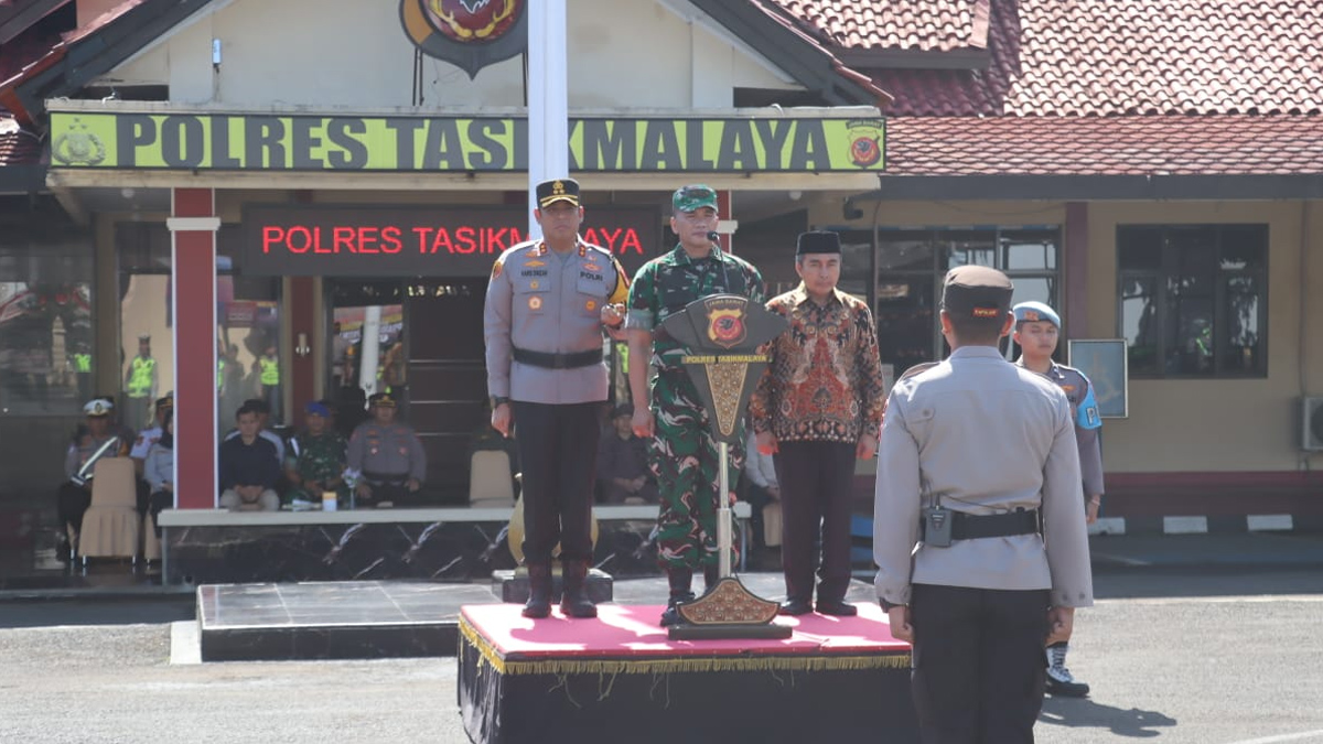 Ketat! 1.200 Personel Gabungan Dikerahkan untuk Mengamankan PSU Pilkada Kabupaten Tasikmalaya