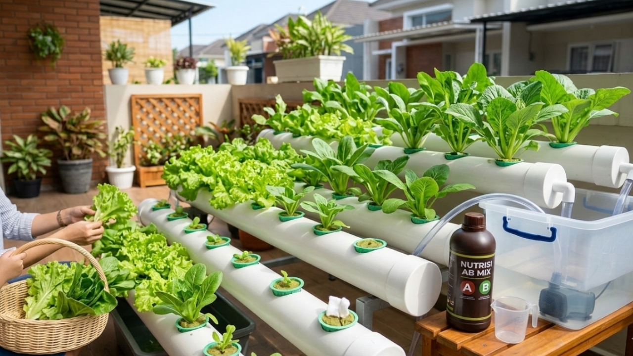 Baru Mau Coba Berkebun? Cara Menanam Sayuran Hidroponik Ini Cocok untuk Pemula